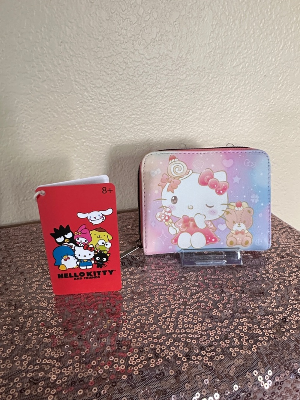 Loungefly Hello Kitty Pastel Pink Blue Lavender Zip Wallet